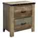 Coaster Furniture Sembene Antique Multi-color 2-drawer Nightstand