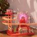 Apepal Christmas Tree Decorations Ferris Wheel Pig Climbing Ladder Electric Music Track Toy Puzzle Parent-child Assembly Slide