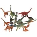 12 Pcs Simulated Dinosaur Models Party Toy for Game Decorate Cartoon Ornaments Jungle Animal Statue Child