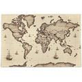 Classic World Map Puzzle 1000 Pieces - Wooden Jigsaw Puzzles for Family Games - Suitable for Teenagers and Adults Die-Cut Puzzle Pieces Are Easy To Handle