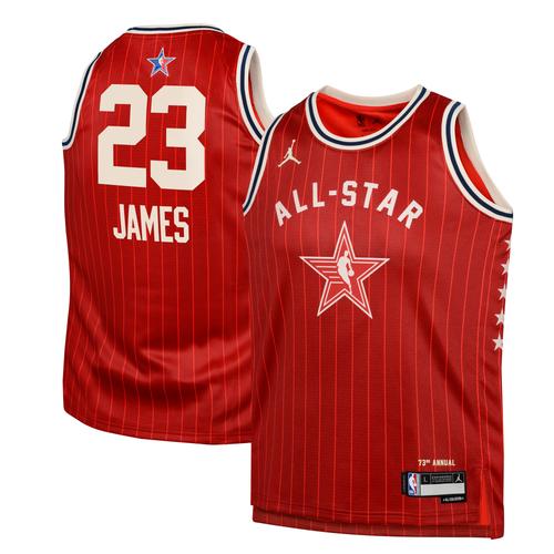 Western Conference Jordan Brand All-Star 2024 Swingman-Trikot – Crimson – LeBron James – Jugend