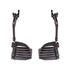 Wheelchair Swingaway Legrest Footplates & Heel Loops (Pair) (Blackp)