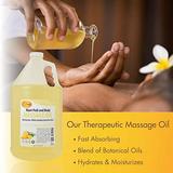 SPA REDI - Massage Oil Pineapple 128 Oz - Professional Pedicure Manicure Full Body Massage Therapy Made with Almond Oil Cotton Seed Oil Sunflower Oil Avocado Oil Essential Oils Vitamin E