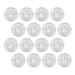 25 Pcs Vending Machine Clear Round Ornaments Clear Ornaments for Crafts Fillable Claw Machine Ball Crane Machine White Plastic Child