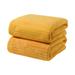 Uorcsa Bath Towels On Clearance 2PC 70*140cm Coral Velvet Towel For Adult Daily Use At Home Absorbent Dry Hair Towel That Does Not Hair Beach Towel Strip Patterned Bath Towel Yellow