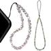 FRCOLOR 2Pcs Mobile Phone Chain Crystal Beads Anti-lost Phone Wrist Strap Cellphone Accessories