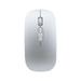 FAIOROI Wireless Mouse for Laptop Rechargeable 2.4G Wireless Mouse Metal Noiseless Silent Mouse Silver