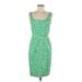 London Times Casual Dress - Sheath: Green Print Dresses - Women's Size 6