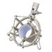 Microphone Mount Mic Holder- Condenser Spider Microphone Shockmount Anti Vibration and Isolation for 43mm- 47mm Diameter Condenser Microphone ( silver )