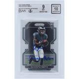 DeVonta Smith Philadelphia Eagles Autographed 2021 Panini Prizm #335 Beckett Fanatics Witnessed Authenticated 9/10 Rookie Card with "Skinny Batman" Inscription