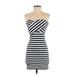 American Eagle Outfitters Casual Dress - Bodycon Open Neckline Sleeveless: White Print Dresses - Women's Size 2X-Small