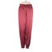 Nike Track Pants - High Rise Harem Pants Joggers: Burgundy Activewear - Women's Size Medium