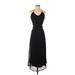 Old Navy Casual Dress - Midi V Neck Sleeveless: Black Solid Dresses - Women's Size Small