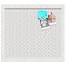 MYXIO 16x14 Inch Cork Bulletin Board. This Decorative Framed Pin Board Comes with Beige Circles Design and a White Frame Frame. Ideal for Home Office Decor or Message Board (MYXIO-491)