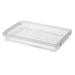 Clear File Storage Case: Transparent Document Paper Organizer Box Portable Stackable Storage Container for Mail Documents 36. 5x24. 3cm
