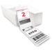 enKo 2 Stacks/2000 Labels 4 x6 Fanfold Direct Thermal Labels Compatible for Rollo Zebra Printer - Shipping Mailing Postage Labels Perforated Permanent Adhesive (2 Labels/Fold | 1000 Labels/Stack)