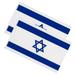 2 Pcs Ornament Double Sided Flags National Flag Decor Outdoor Decoration Israeli Flag The Banner Polyester