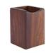 Wooden Pen Box Multiple-Use Desk Organizer Storage Box Pen Holder Storage Box Home Supplies 10*7.5cmBlack Walnut