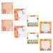 8 Pcs Note Pads Desk Topper Memo Pads Japanese and Korean Paper Office