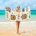 GZHJMY Tribal Animals Faces Beach Towel Microfiber 31 x 71 Large Quick Dry Travel Towel Beach Blanket for Women Men Travel Swim Camping Holiday