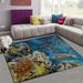 GZHJMY Sea Ocean Turtle Non Slip Area Rug for Living Dinning Room Bedroom Kitchen 1.7 x 2.6 (20 x 31 Inches / 50 x 80 cm) Sea Ocean Turtle Nursery Rug Floor Carpet Yoga Mat