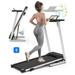 Folding Treadmill with Desk for Home - 265lbs Foldable Treadmill Running Machine Electric Treadmill Exercise for Small Apartment Home Gym Fitness Jogging Walking