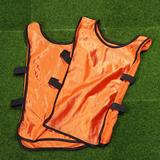 Football Vest 6Pcs Orange Football Vest Kids Breathable Pinnies Scrimmage Vest Football Training Waistcoat Clothes for Child