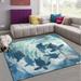 GZHJMY Ocean Animal Non Slip Area Rug for Living Dinning Room Bedroom Kitchen 4 x 5 (48 x 63 Inches) Cute Sea Turtle Nursery Rug Floor Carpet Yoga Mat