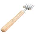 Ice Cube Ice Pick with Wood Handle Wood Handle Aluminium Alloy Ice Pick for Ice Breaking