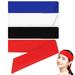 4 Pcs White Red and Royal Blue) Sport Headband Sweat-absorbent Sports Headbands for Men Women (black Miss