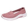WILLBEST Womens Sandals Women Single Shoes Slip On Fly Woven Mesh Casual Shoes Tennis Walking Breathable Sneakers Fashion Sneakers