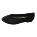 WILLBEST Tennis Shoes Womens Walking Black Ladies Fashion Solid Color Breathable Mesh Knitted Pointed Flat Casual Single Shoes