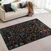 GZHJMY Education Math Non Slip Area Rug for Living Dinning Room Bedroom Kitchen 1.7 x 2.6 (20 x 31 Inches / 50 x 80 cm) Linear Mathematics Nursery Rug Floor Carpet Yoga Mat