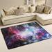 GZHJMY Universe Galaxy Space Non Slip Area Rug for Living Dinning Room Bedroom Kitchen 4 x 6 (48 x 72 inches) Nebula Stars Nursery Rug Floor Carpet Yoga Mat