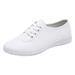 WILLBEST Tennis Shoes Womens Walking Black Women Shoes Flat Soft Sole Single Shoes Fashion Student Small White Shoes Casual Round Toe Flat Sole Single Shoes