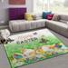 GZHJMY Easter Rabbit Non Slip Area Rug for Living Dinning Room Bedroom Kitchen 1.7 x 2.6 (20 x 31 Inches / 50 x 80 cm) Rabbit Easter Nursery Rug Floor Carpet Yoga Mat