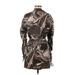 Boohoo Casual Dress - Wrap: Brown Baroque Print Dresses - Women's Size 6