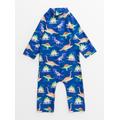 Navy Surfing Dinosaur Print Sunsuit 1.5-2 years