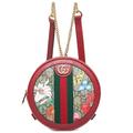 Gucci Bags | New Gucci Red Leather Ophidia Gg Supreme Flora Backpack Rucksack Bag | Color: Red | Size: Os