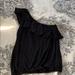 American Eagle Outfitters Tops | American Eagle One Shoulder Top | Color: Black | Size: S