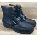 Polo By Ralph Lauren Shoes | Polo Ralph Lauren Ranger Black Leather Rrl Buckle Strap Boots Mens 8.5 New | Color: Black | Size: 8.5