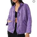 Free People Jackets & Coats | Nwt Free People Dolman Quilted Knit Jacket | Color: Purple | Size: Xl