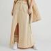 Free People Skirts | Free People Fp One Kona Maxi Long Skirt Warm Button Xs | Color: Cream | Size: Xs