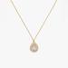 Kate Spade Jewelry | New Kate Spade Brilliant Statements Pav Halo Pendant Necklace | Color: Gold/White | Size: Os