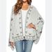 Free People Jackets & Coats | Boho Pale Blue Combo Embroidered Hippie Kimono Jacket Free People Lace Trim | Color: Black/Blue | Size: M