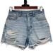American Eagle Outfitters Shorts | American Eagle Outfitters Aeo High Rise Distressed 90s Boyfriend Jean Shorts 2 | Color: Blue | Size: 2