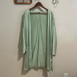 Free People Intimates & Sleepwear | Free People Silk Robe | Color: Green | Size: M