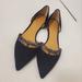 J. Crew Shoes | Euc J. Crew Black Suede With Silver Glitter Bow Accent Size 10m | Color: Black/Silver | Size: 10