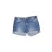 H&M L.O.G.G. Denim Shorts: Blue Print Bottoms - Women's Size 31 - Medium Wash