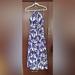 Athleta Dresses | Athleta Maxi Dress, Halter Sundress With Shelf Bra | Color: Purple/White | Size: S